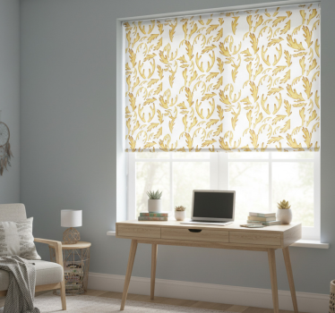Teenage roller blind golden boho reindeer design - TenStickers