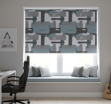 Teenage roller blind in light-colored painted blocks - TenStickers