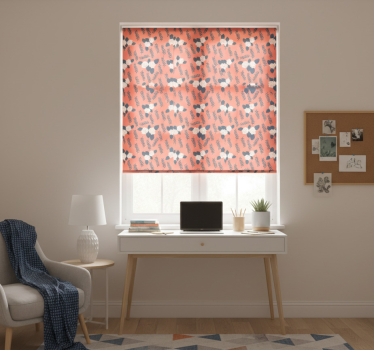 Teenage roller blind orange rose flower pattern - TenStickers