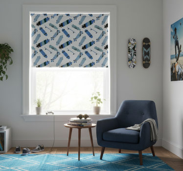 Teenage roller blind skateboards design - TenStickers