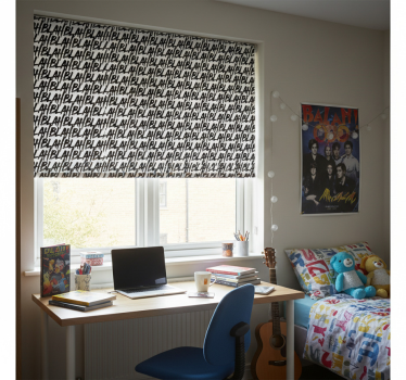 Teenage roller blind stylish window cover - TenStickers