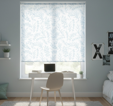 Teenage roller blind thin plants design - TenStickers