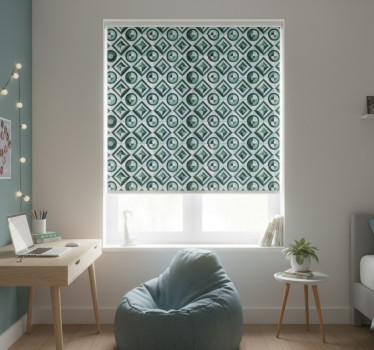 Teenage roller blind vintage tile design vector illustration - TenStickers