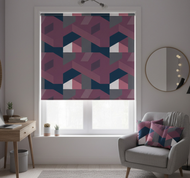Teenage roller blind with eclectic geometric shapes - TenStickers
