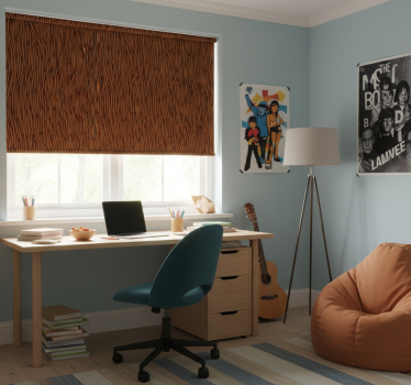 Teenage roller blind with furry character collage pattern - TenStickers