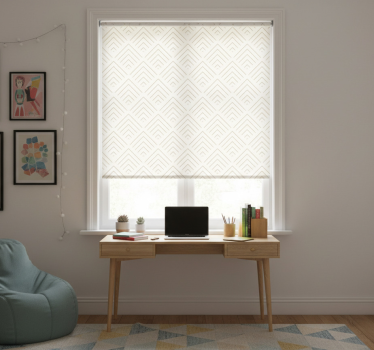 Teenage roller blind with simple geometric chevrons - TenStickers