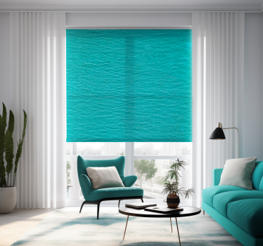 Water Effect Turquoise Roller Blind - TenStickers