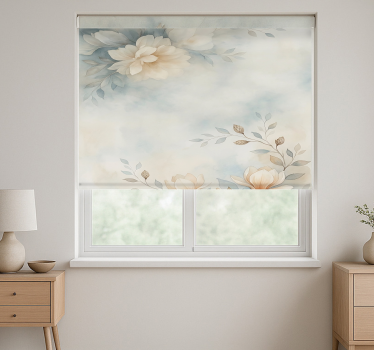 Watercolour gracy flowers teenage roller blind - TenStickers