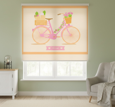Yellow roller blind andiamo - TenStickers