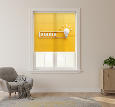 Yellow roller blind for a bright and cheerful space - TenStickers