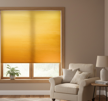 Yellow roller blind with gradient effect - TenStickers