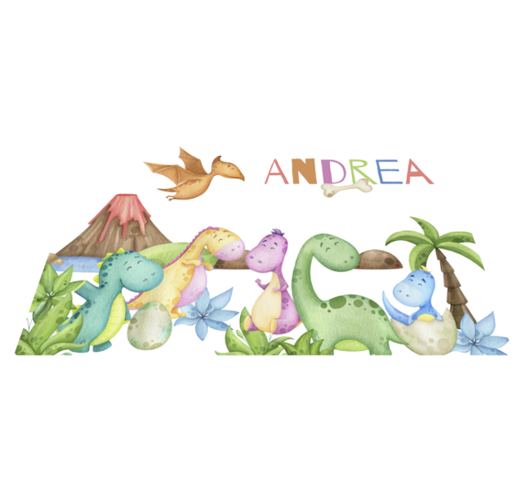 Jurassic scene customizable placemat - TenStickers