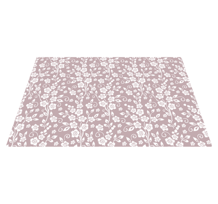 Elegant flowers pattern floral placemats - TenStickers