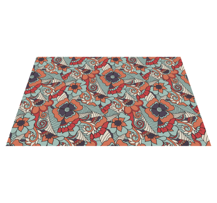 Floral patterned surface placemat - TenStickers