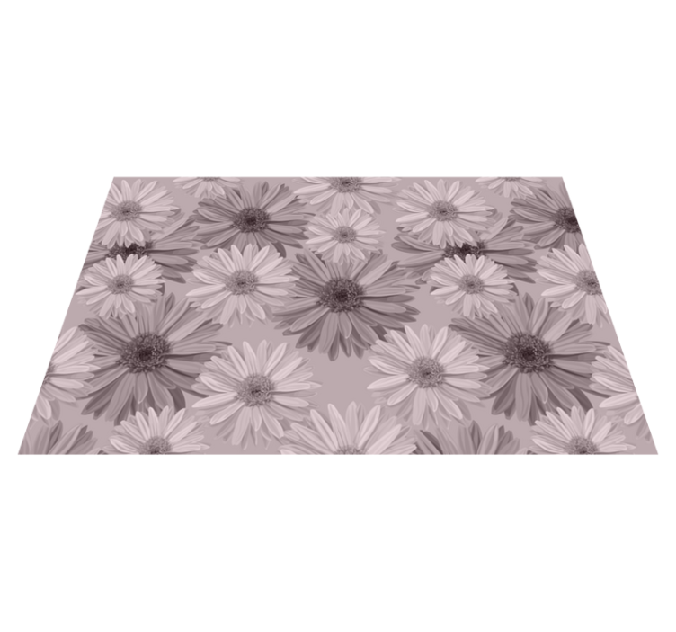 Floral plate pattern placemat - TenStickers