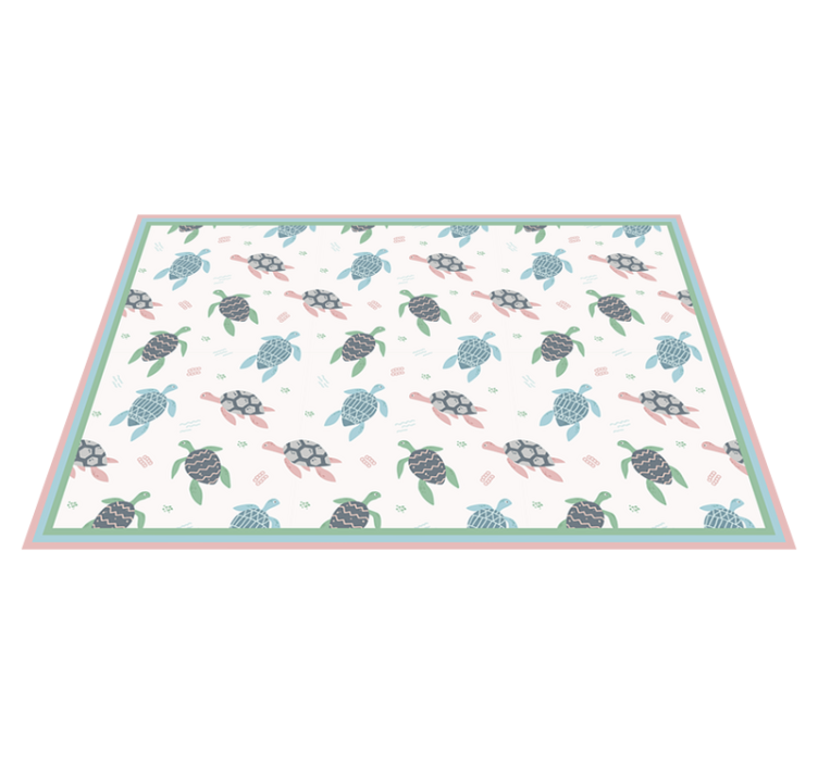 Children placemat with turtle themed design - TenStickers