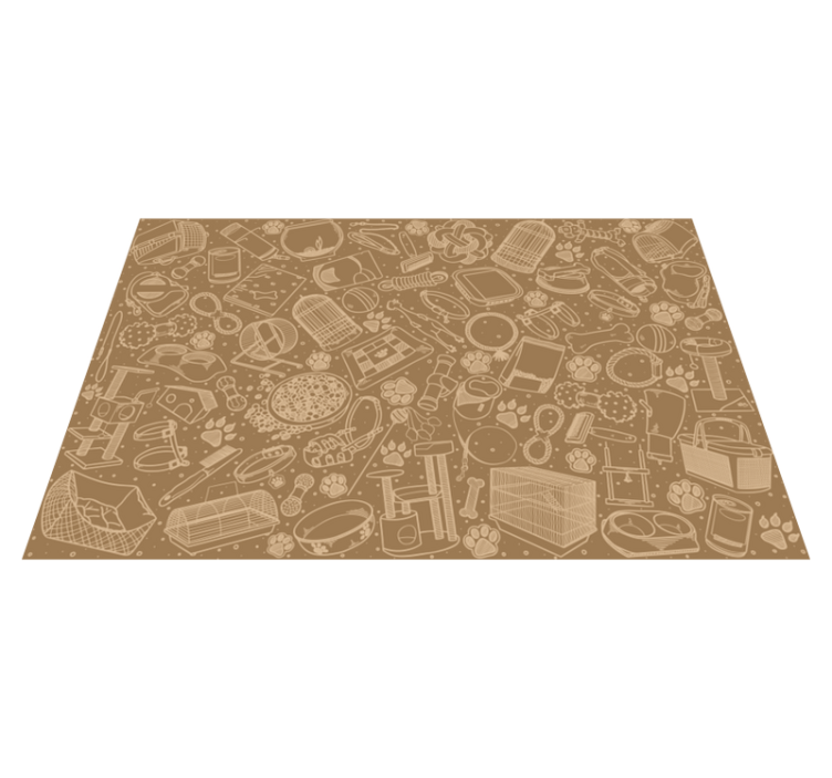 Intricate kitchen elements placemat - TenStickers