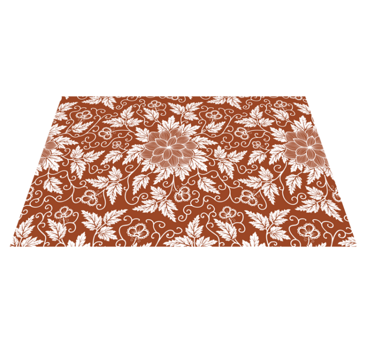 Floral print surface placemat - TenStickers