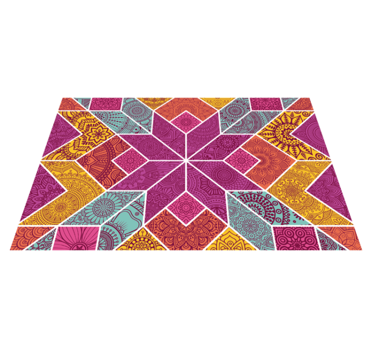 Original placemat colorful geometric design - TenStickers