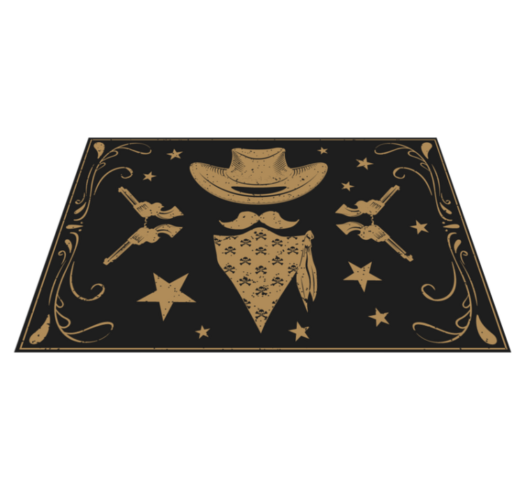Original placemat with cowboy theme design - TenStickers