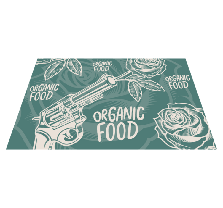 Original placemat revolver organic cuisine - TenStickers