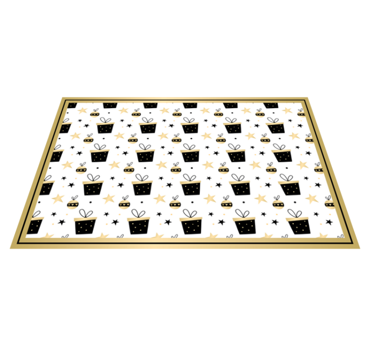 Christmas placemat with festive gift design - TenStickers
