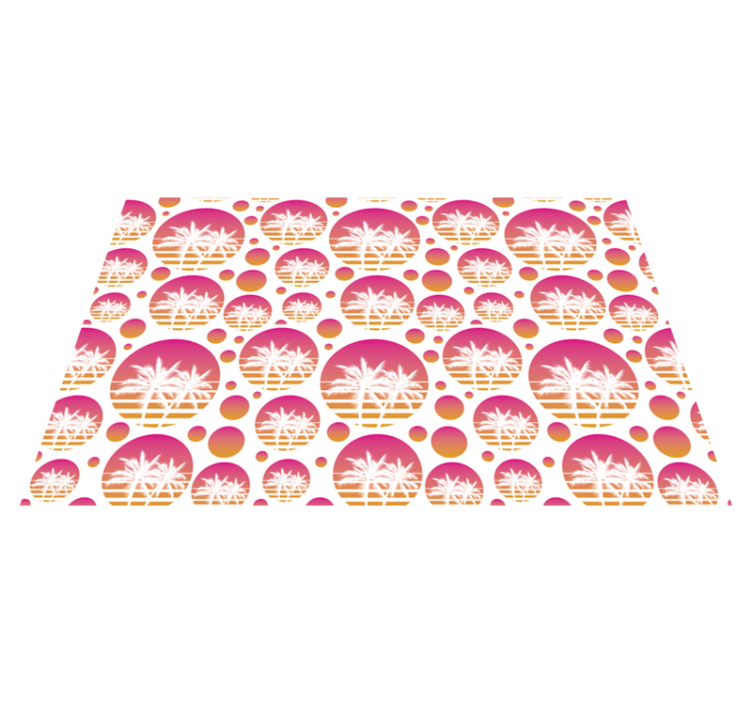 Original placemat tropical palm designs - TenStickers