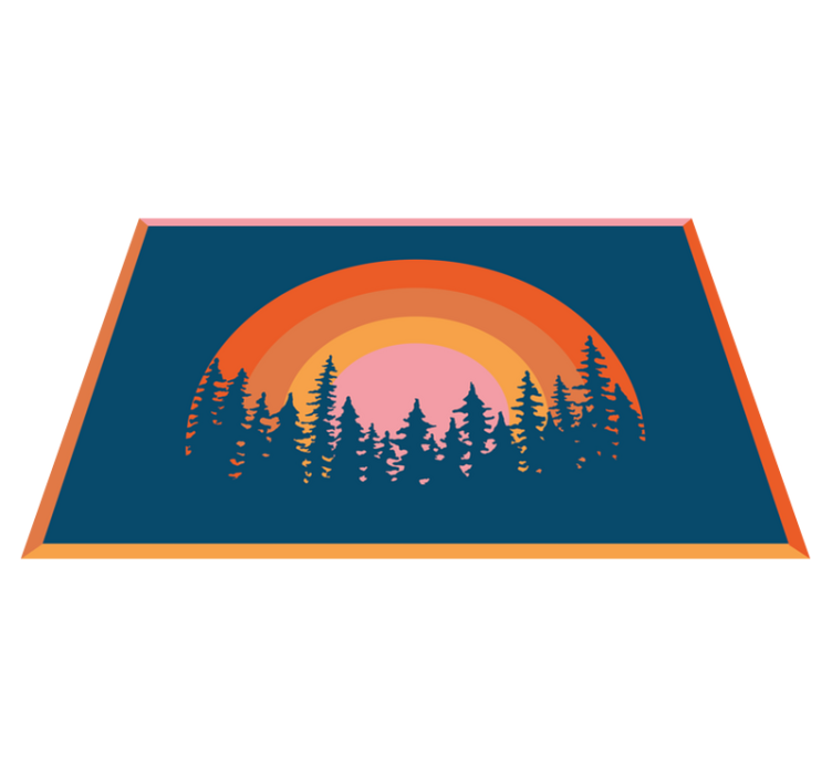 Vintage Sun 70's sun placemats - TenStickers