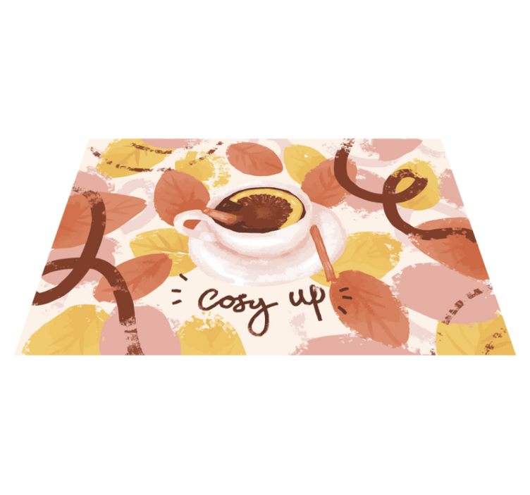 Original placemat cozy coffee mug - TenStickers