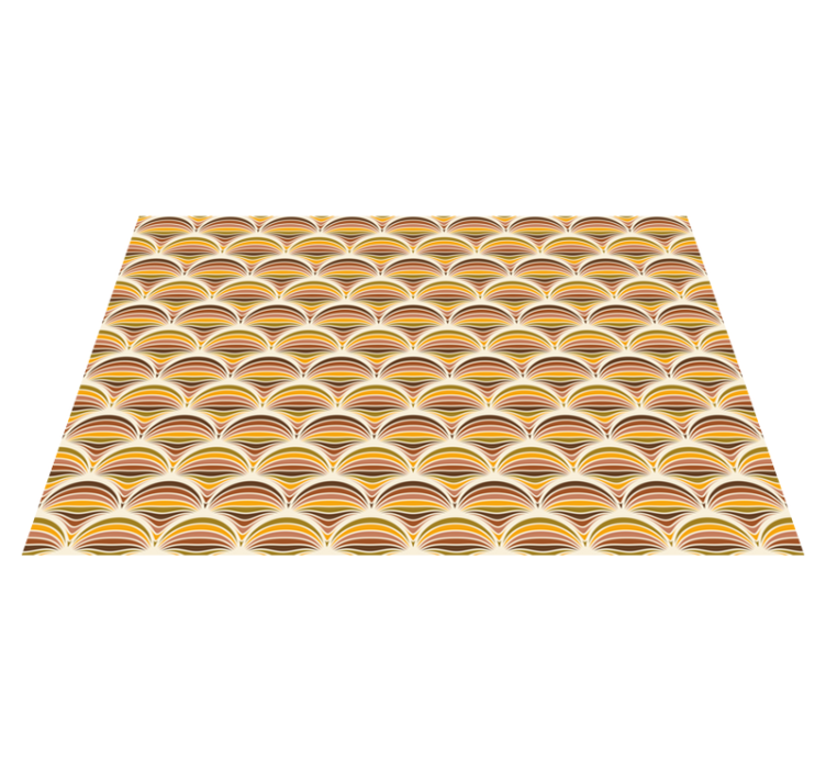 70s pattern textured placemats - TenStickers