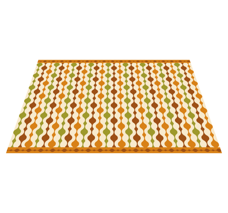 Placemat with curvy colorful design - TenStickers