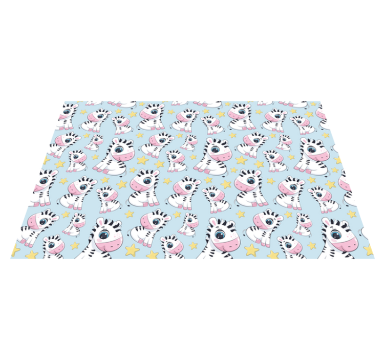 Children placemat with cute zebra design - TenStickers