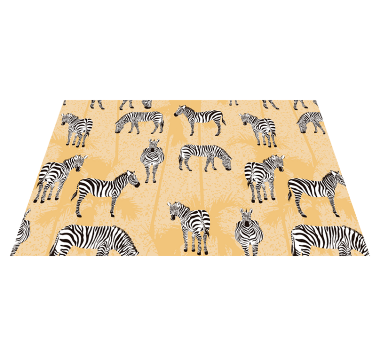 Original placemat zebra pattern design - TenStickers