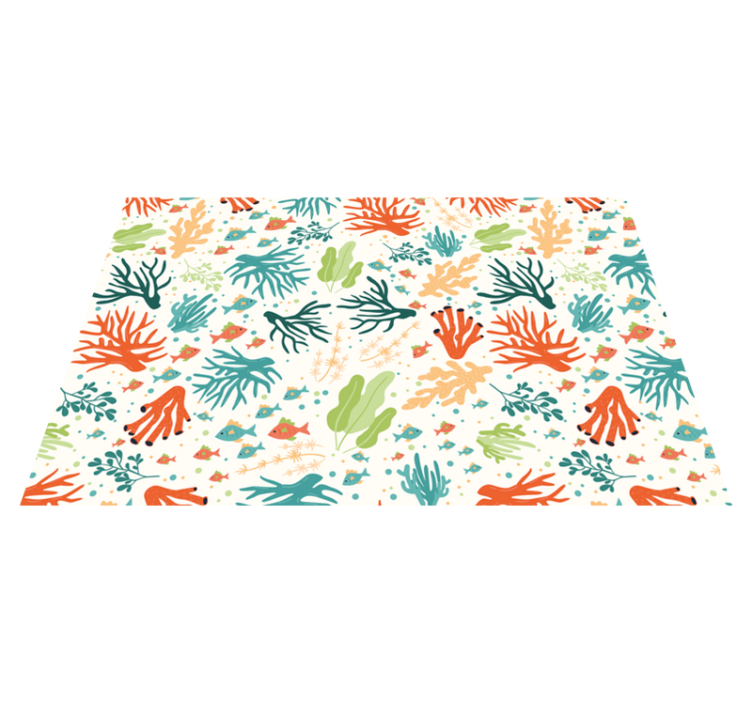 Original placemat with lively coral design - TenStickers