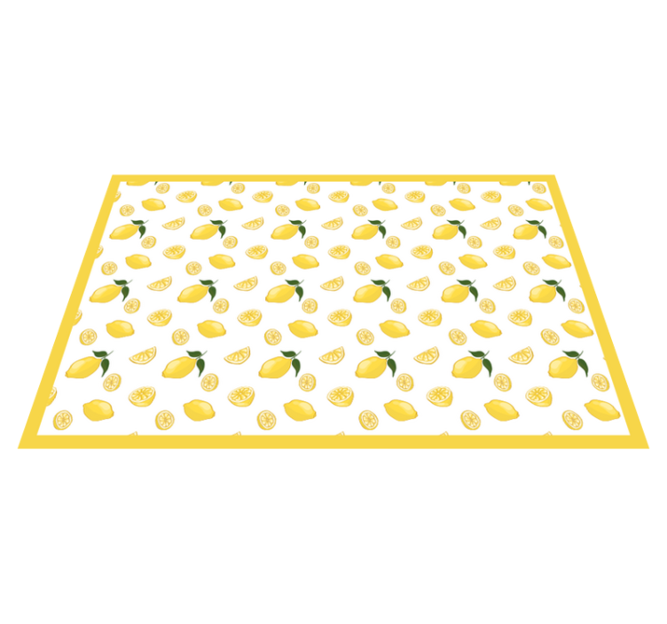 Original placemat lemon patterned design - TenStickers