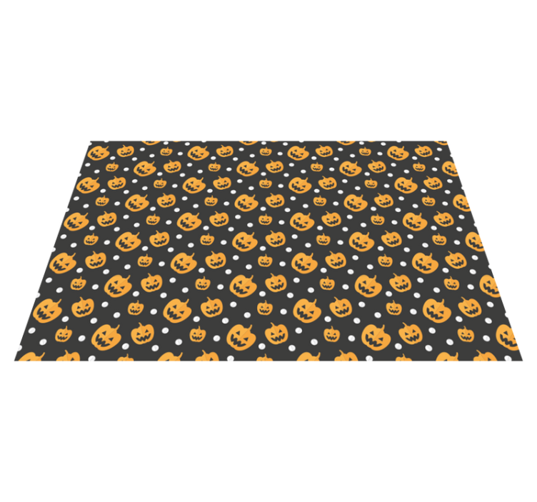 Halloween placemat pumpkin pattern design - TenStickers
