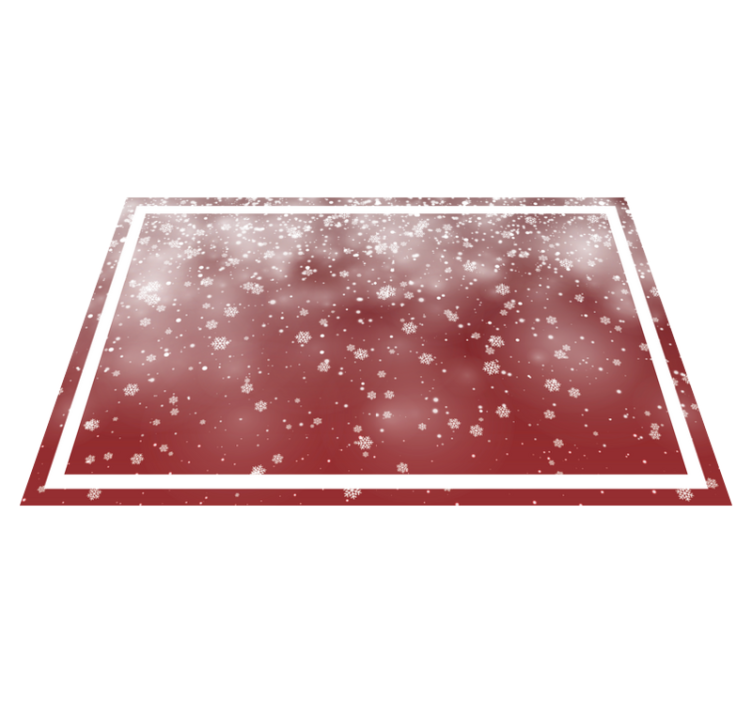 Christmas placemat festive snowflake design - TenStickers