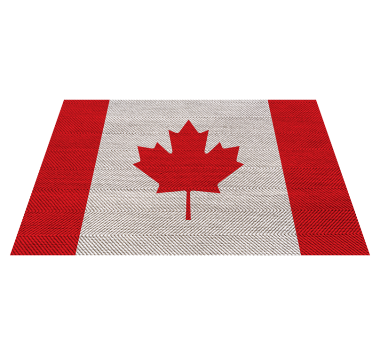 Canada flag modern textured placemats - TenStickers