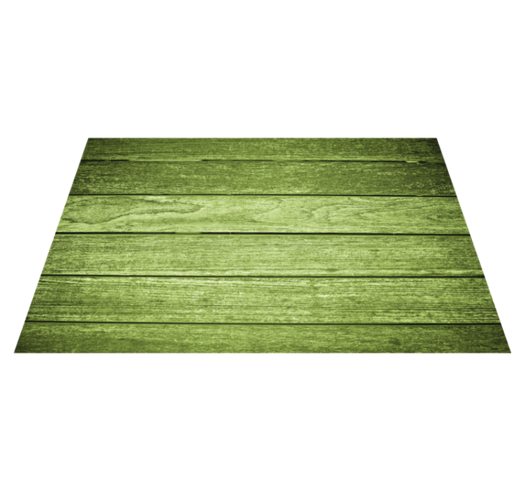 Green wooden surface placemat - TenStickers