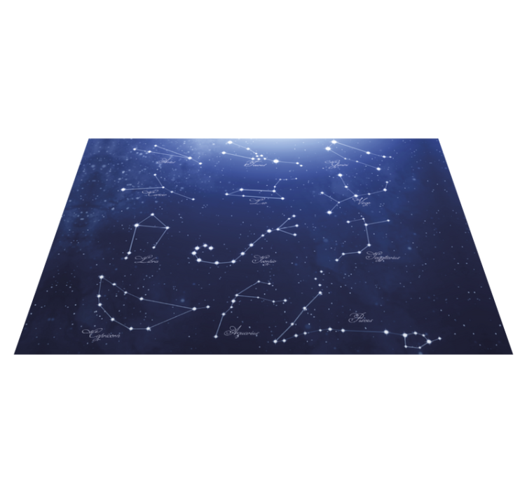 Placemat with quote constellations star map - TenStickers