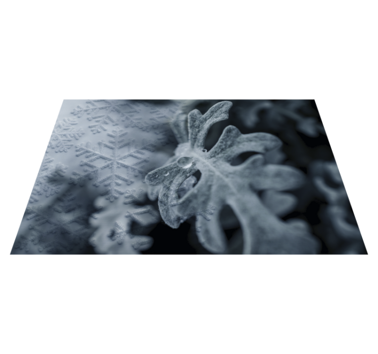 Placemat with elegant snowflake designs - TenStickers