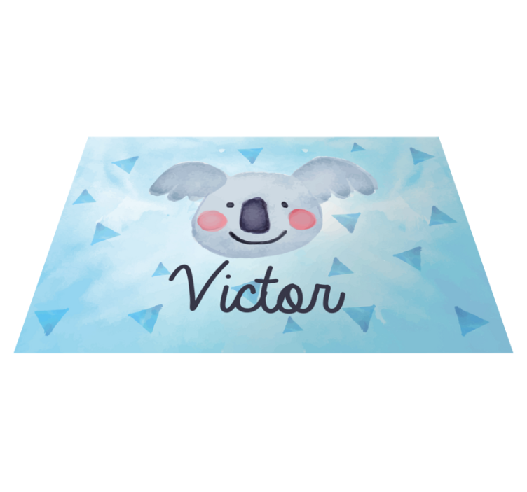 Children placemat cute koala face - TenStickers