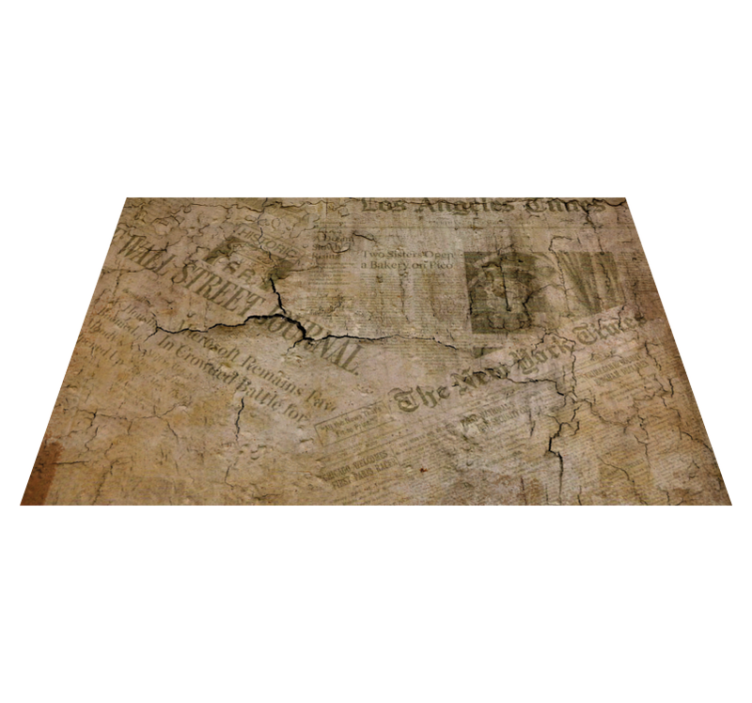 Cracked paper surface placemat - TenStickers