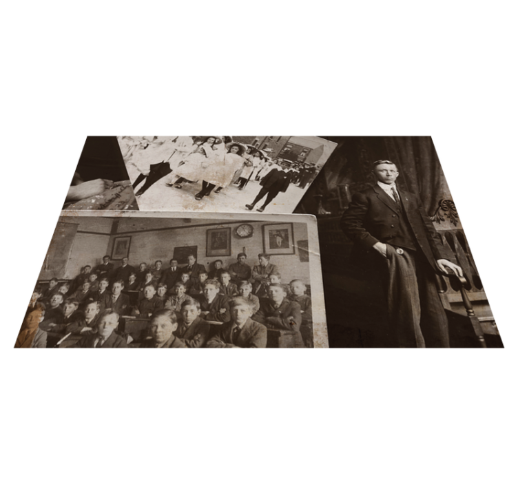 Vintage photo collage placemat for home - TenStickers