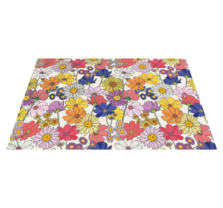 Children placemat vibrant botanical design - TenStickers