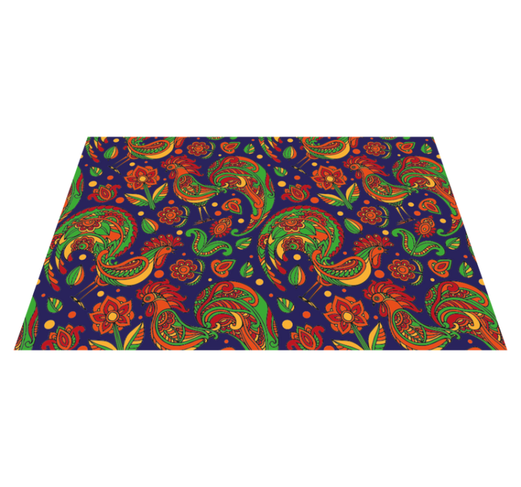 Original placemat with lively floral designs - TenStickers