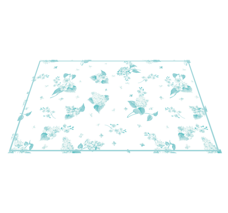 Modern placemat with floral pattern design - TenStickers