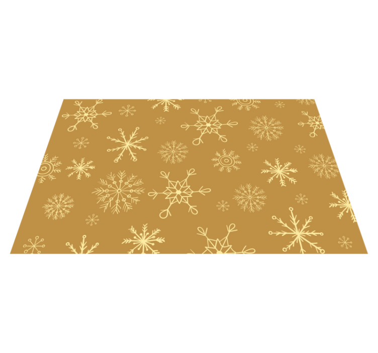 Christmas placemat with snowflake pattern - TenStickers