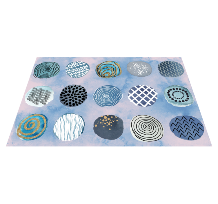 Circular patterns composition placemat - TenStickers