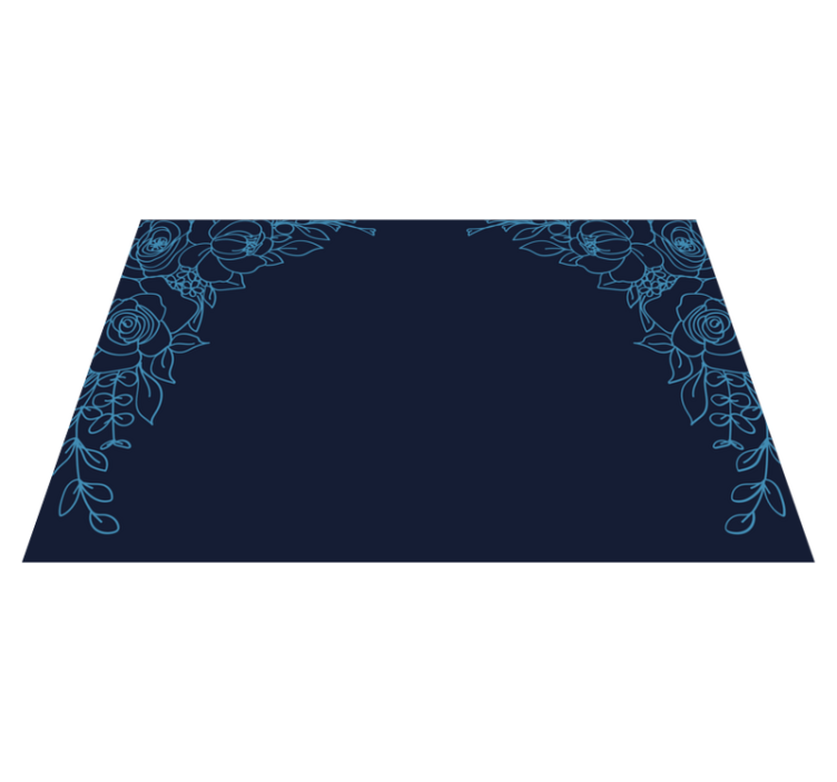 Original placemat with floral border design - TenStickers